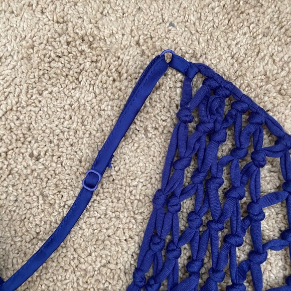 NWT Blue Macrame Dress - Picture 3 of 4